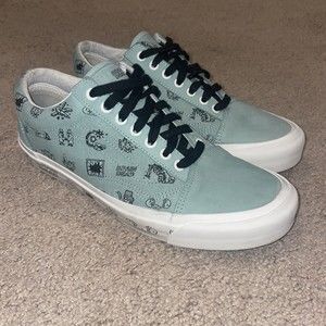 VANS Brain Dead Old Skool LX Granite Green Suede Sneakers VN0A38G6N9E Size 10